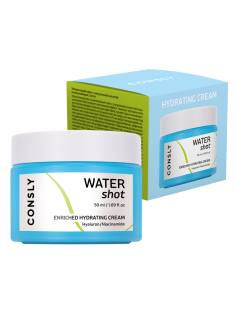 Крем для лица Consly Water Shot Enriched Hydrating с гиалуроном и ниацинамидом, 50мл