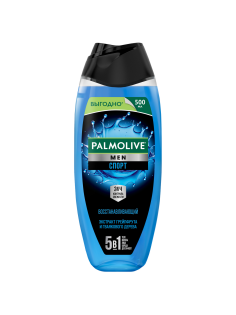 Гель для душа Palmolive Men Спорт Восстанавливающий 3 в 1 для тела, лица и волос, 500мл