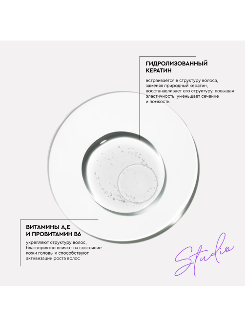 Шампунь для волос SoWell Studio Keratin Repair восстанавливающий, 1л