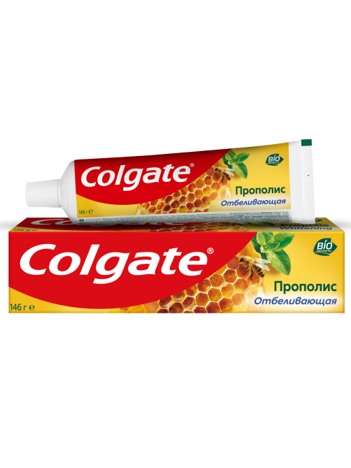 Зубная паста Colgate Прополис отбеливающая с натуральными ингредиентами для бережного отбеливания зубов, 100мл