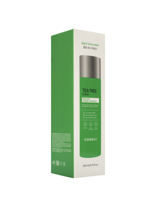 Тонер-эссенция Consly Tea Tree and BHA Toner-Essence с чайным деревом и салициловой кислотой, 200мл
