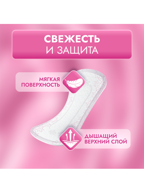 Ежедневные прокладки Libretta Свежесть и защита Нормал+, 40шт