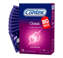 Презервативы Contex Classic классические с гелем-смазкой, 18шт