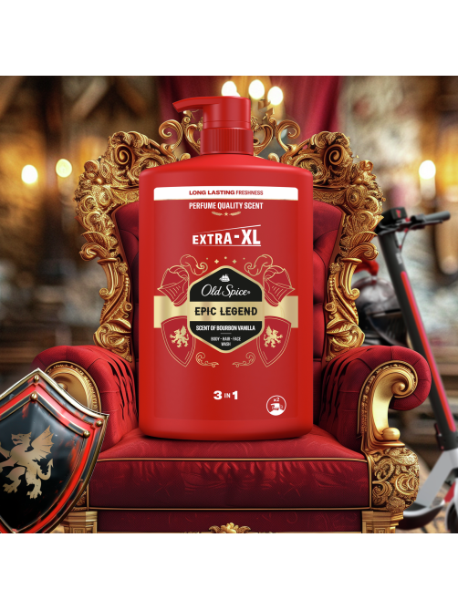 Гель для душа и шампунь Old Spice Epic Legend 3в1, 1л