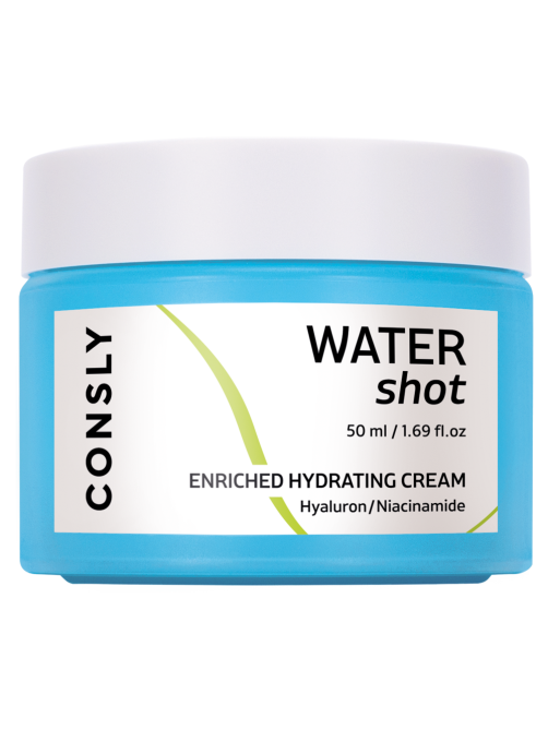 Крем для лица Consly Water Shot Enriched Hydrating с гиалуроном и ниацинамидом, 50мл