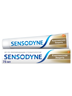 Зубная паста Sensodyne Комплексная защита для чувствительных зубов мятная с фтором, 75мл