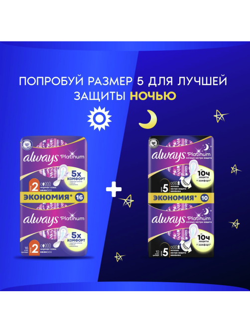 Прокладки гигиенические Always Ultra Normal Plus Platinum, 16шт