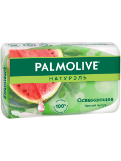 Мыло туалетное Palmolive Натурэль Освежающее с летним арбузом, 90г