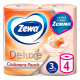 Туалетная бумага Zewa Deluxe Персик 3 слоя, 4 рулона