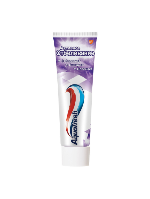 Зубная паста Aquafresh Активное отбеливание отбеливающая для защиты от кариеса с фтором, 100мл