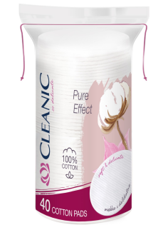 Диски ватные Cleanic Pure Effect овальные, 40шт