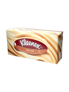 Салфетки бумажные Kleenex Ultra Soft в коробке, 56шт