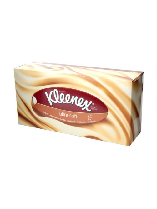Салфетки бумажные Kleenex Ultra Soft в коробке, 56шт
