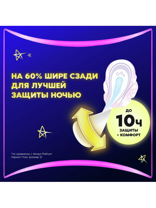 Прокладки гигиенические Always Ultra Platinum Night, 10шт