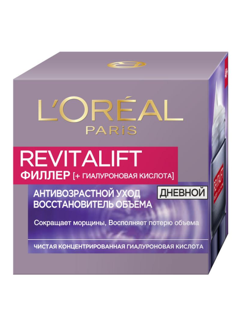 Крем для лица L'Oreal Paris Ревиталифт Филлер антивозрастной уход восстановитель объема дневной, 50мл