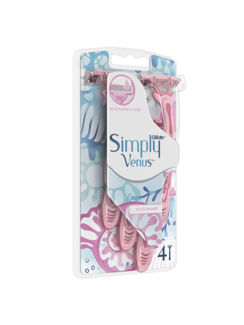 Станок для бритья Gillette Simply Venus одноразовый, 4шт