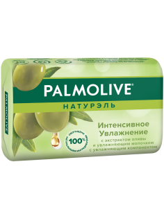 Мыло туалетное Palmolive Натурэль Интенсивное увлажнение с экстрактом оливы и увлажняющим молочком, 90г