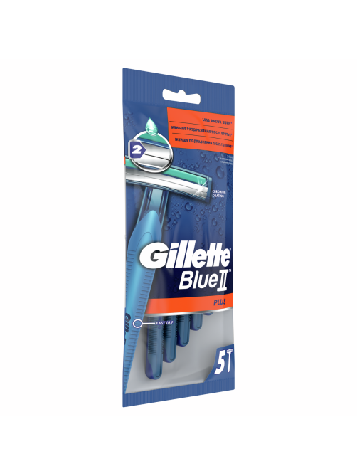 Станок для бритья Gillette Blue II Plus одноразовый, 5шт