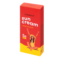 Крем Consly солнцезащитный с муцином улитки SPF50, 50мл
