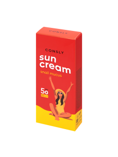 Крем Consly солнцезащитный с муцином улитки SPF50, 50мл