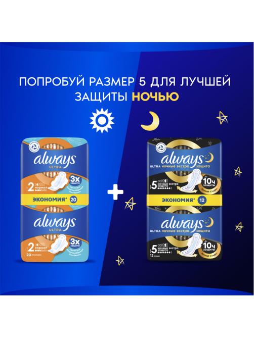 Прокладки гигиенические Always Ultra Normal Plus, 20шт