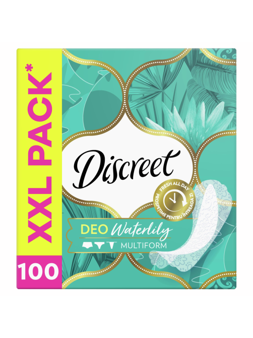 Прокладки гигиенические Discreet Deo Waterlily Multiform на каждый день, 100шт