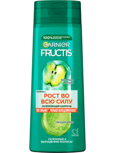 Шампунь Garnier Fructis Рост во всю силу для ослабленных склонных к выпадению волос укрепляющий, 400мл