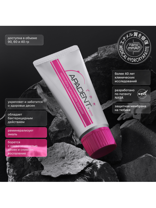 Зубная паста Apadent Perio мята и соль, 60г