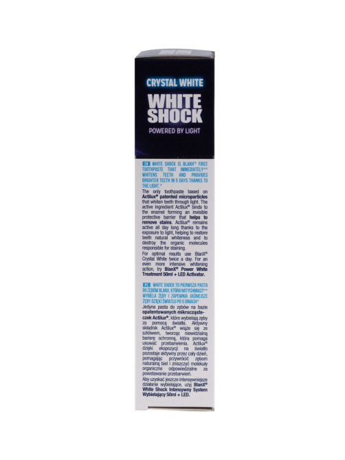 Зубная паста Blanx White Shock Crystal White, 75мл