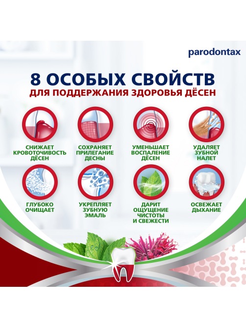 Зубная паста Parodontax Комплексная защита с травами от воспаления и кровоточивости десен с фтором, 75мл