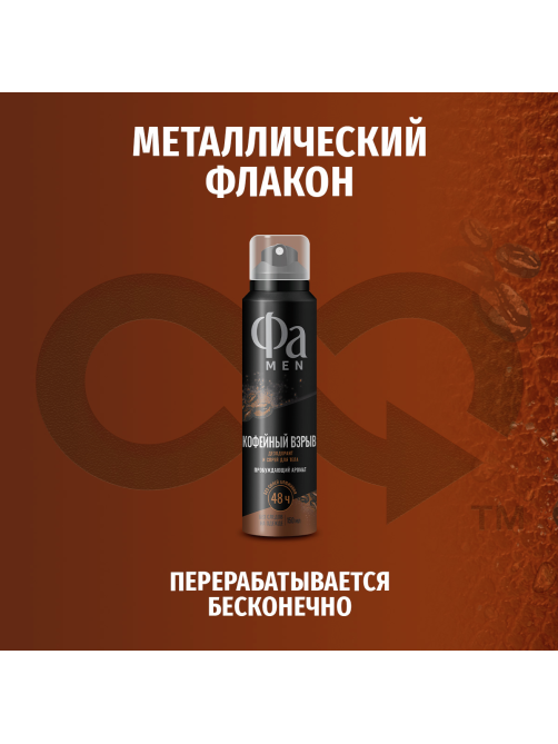 Дезодорант-спрей Фа Men Кофейный взрыв Пробуждающий аромат, 150мл