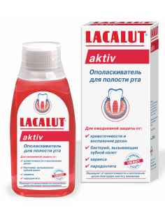 Ополаскиватель Lacalut Aktiv для полости рта, 300мл