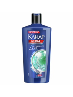 Шампунь-бальзам Клиар Men Активспорт 2в1, 650мл