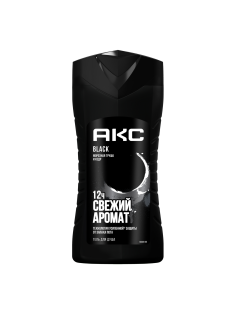 Гель для душа Акс Black мужской, 250мл