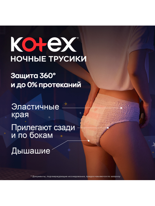 Трусики урологические Kotex ночные, 2шт
