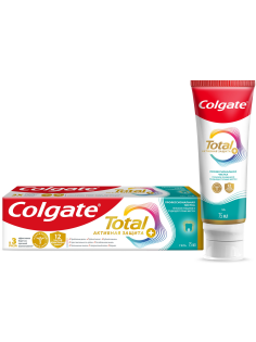 Зубная паста Colgate Total 12 Профессиональная Чистка с специальным ингредиентом для гладких и блестящих зубов, 75мл