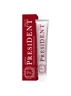 Зубная паста President Active от кровоточивости десен (RDA 75), 75г