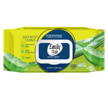 Салфетки влажные Emily Style универсальные алоэ, 120шт