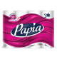 Туалетная бумага Papia 3 слоя, 12 рулонов