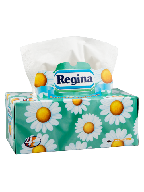 Салфетки бумажные Regina косметические с ромашкой 4 слоя, 96шт