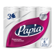 Бумажные полотенца Papia 3 слоя 6 рулонов