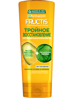 Бальзам-ополаскиватель Garnier Fructis тройное восстановление, 387мл