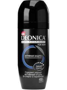 Дезодорант-антиперспирант-ролик Deonica Men Активная защита, 50мл