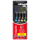 Зубная щетка Colgate Super Flexi Black средняя, 4шт
