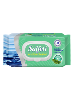 Салфетки влажные Salfeti антибактериальные, 120шт