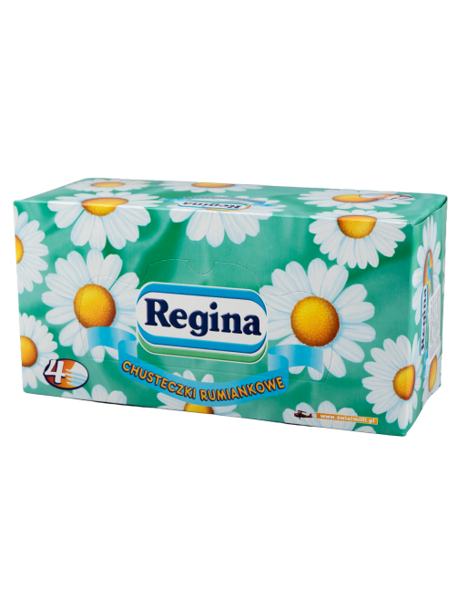 Салфетки бумажные Regina косметические с ромашкой 4 слоя, 96шт