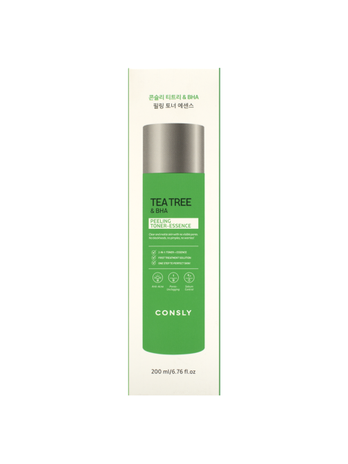 Тонер-эссенция Consly Tea Tree and BHA Toner-Essence с чайным деревом и салициловой кислотой, 200мл
