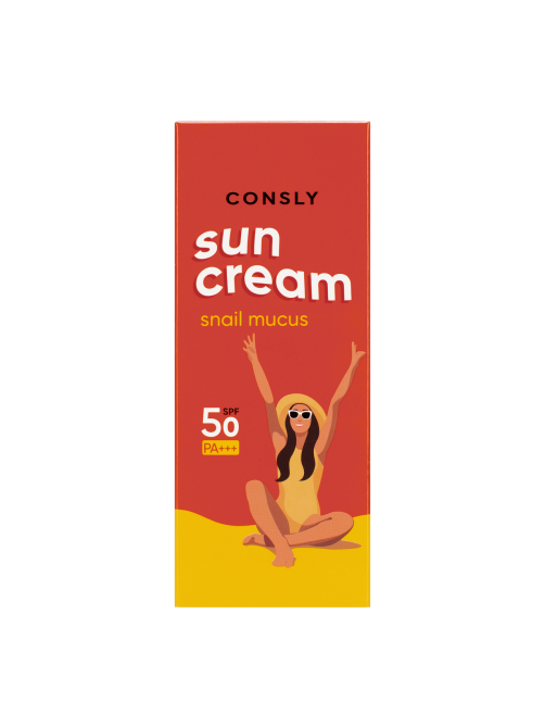 Крем Consly солнцезащитный с муцином улитки SPF50, 50мл
