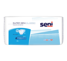 Подгузники Seni Super seni Fit & Dry для взрослых medium, 30шт