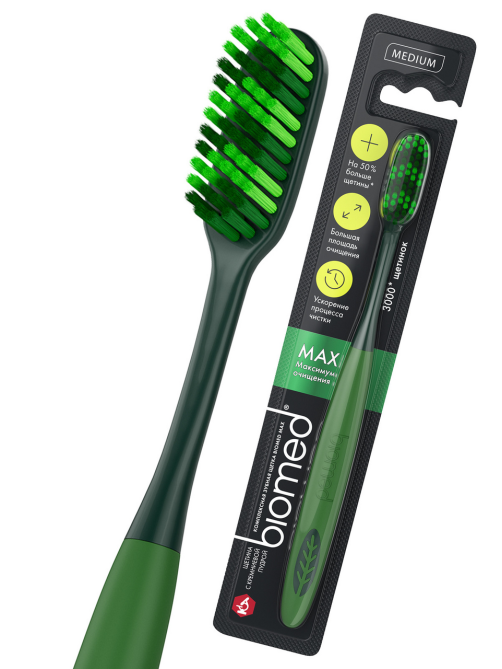 Зубная щетка Biomed Max средняя